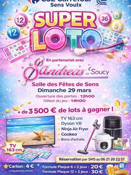 Image Super Loto Organisé par le CSE Carrefour Les Sandréas (photo 1)