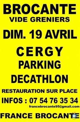 Image Brocante Vide Greniers Parking Décathlon Cergy (photo 1)