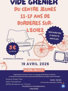 Image Vide Grenier du Centre Jeunes 11-17 ans Bordères-sur-Echez (photo 1)
