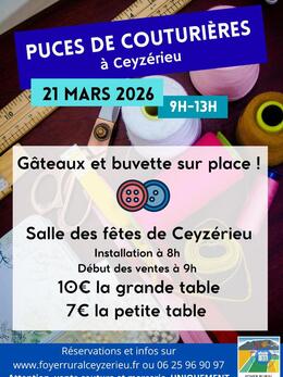 Image Puces des Couturières du Foyer Rural de Ceyzérieu (photo 1)