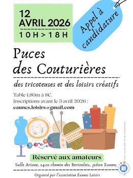 Image Puces des Couturières, des tricoteuses, des loisirs créatifs (photo 1)