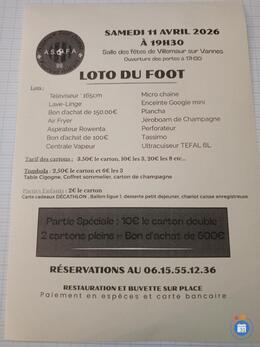 Image Loto du foot de villemaure sur vanne (photo 1)