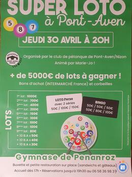 Image Loto du club de pétanque PONT-AVEN animé par Marie Jo (photo 1)