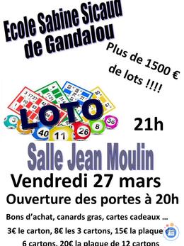 Image Loto de l'Ecole Sabine Sicaud de Gandalou (photo 1)