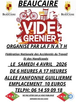 Image VIDE GRENIER marché aux puces organisé par la f n a t h (photo 1)