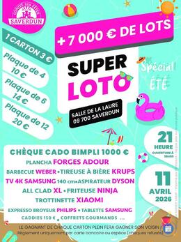 Image SUPER LOTO SPECIAL ETE du Comité des Fêtes de Saverdun (photo 1)