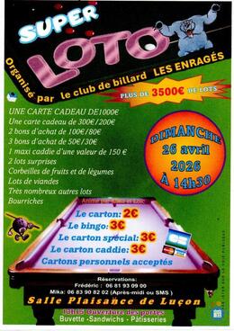 Image Super loto organisé par le club de billard (Les Enragés) (photo 1)