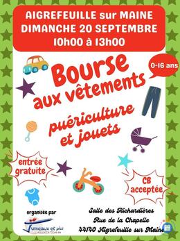 Image Bourse à la puériculture : vêtements, jouets, livres enfants (photo 1)