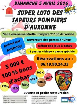 Image Super Loto des Sapeurs Pompiers d'Auxonne (photo 1)