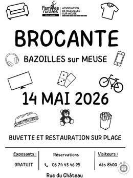 Image Vide grenier Familles Rurales Bazoilles sur Meuse (photo 1)