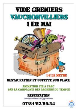 Image Vide greniers du comité des fêtes de vauchonvilliers (photo 1)