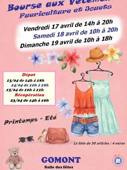 Image Bourse aux vêtements d'été, jouets et puériculture (photo 1)