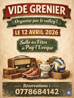 Image Vide grenier du volley club basse vallée (photo 1)
