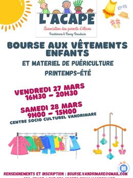 Image Bourse aux vêtements enfants Printemps-été (photo 1)