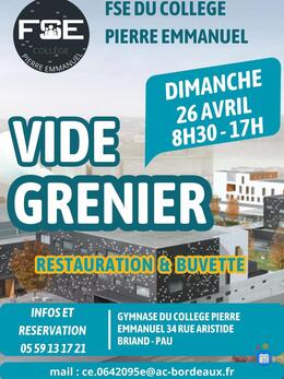 Image Vide grenier du fse du college pierre emmanuel (photo 1)