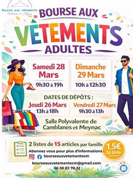 Image Bourse aux vêtements adultes et ados (photo 1)