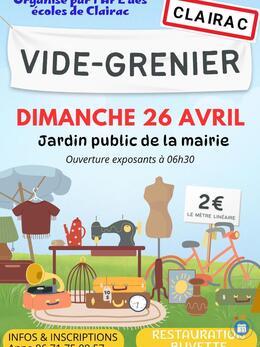 Image Vide grenier ape des ecoles de clairac (photo 1)