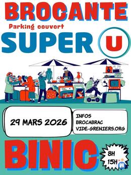 Image Brocante mensuelle parking couvert super U Binic (photo 1)