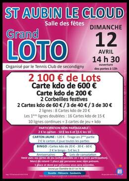 Image Grand loto du tennis club de Secondigny (photo 1)