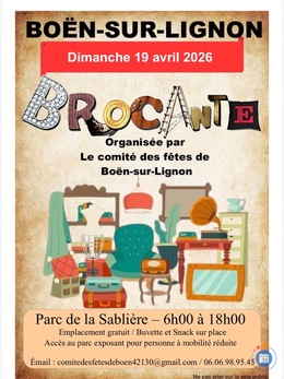 Image Brocante du Comité des Fêtes de Boen sur Lignon (photo 1)