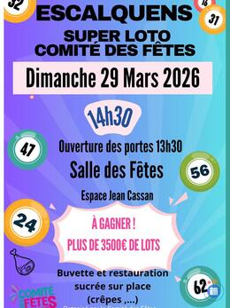 Image SUPER LOTO Comité des Fêtes Escalquens (photo 1)