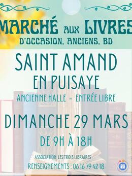 Image Marché aux livres d'occasion, anciens, bd... (photo 1)