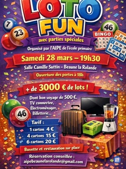 Image Loto fun de l’AIPE Beaune la Rolande (photo 1)