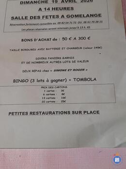 Image Loto organisé par LE Club Epargne les MOUTARDIERS DE LA NIED (photo 1)