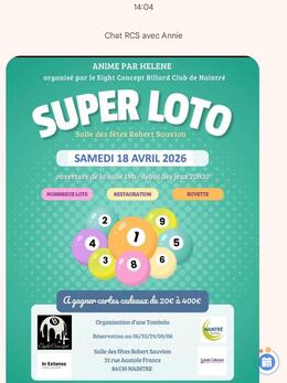 Image Loto du billard animé par Hélène (photo 1)