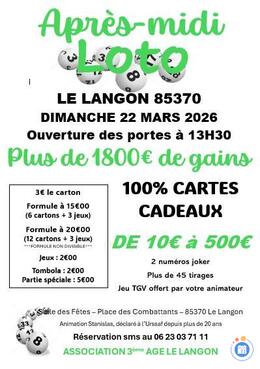 Image Loto 3ème âge LE LANGON (photo 1)
