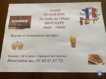 Image Brocante à Gouaix le 05 avril 2026 (photo 1)