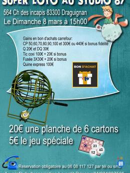 Image Super Loto Draguignan au Studio 87 (photo 1)