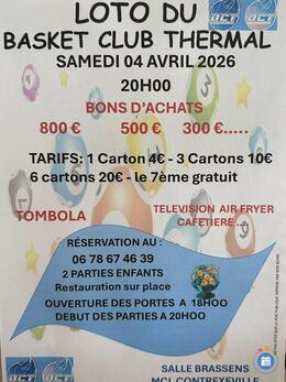 Image Loto du basket club thermal (photo 1)