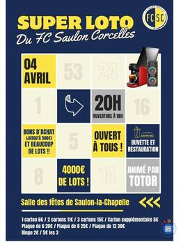 Image SUPER LOTO du FC Saulon Corcelles (photo 1)