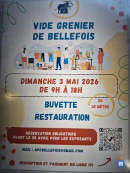 Image Vide Grenier de l'APE de l'Ecole de Bellefois (photo 1)