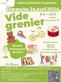 Image Vide-grenier de l’école St Joseph du Chambon-Feugerolles (photo 1)