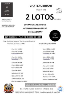 Image Loto Animé par Jean Paul 2 Lotos 14H- 20H (photo 1)
