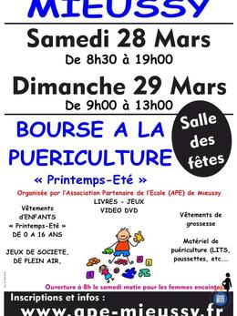 Image BOURSE Puériculture printemps-été 2026 APE Mieussy (photo 1)