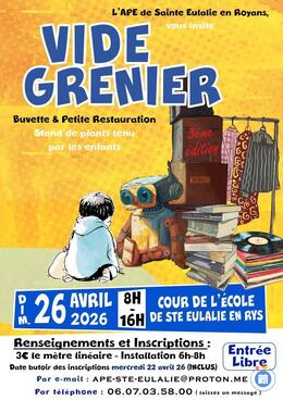 Image Vide Grenier de l'école de Sainte Eulalie en Royans (photo 1)
