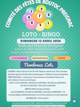 Image Loto du comite des fetes de boutoc preignac (photo 1)