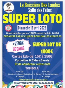 Image Super loto organiser par CLUB BOWLING DE LA ROCHE (photo 1)
