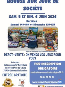 Image Bourse aux jeux de société - Aventuriers du Jeu (photo 1)