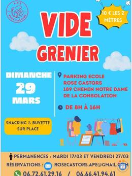 Image Vide grenier organisé par l'APE Rose Castors (photo 1)