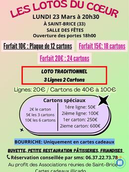 Image LOTO organisé par les Lotos du coeur tous les lundis (photo 1)