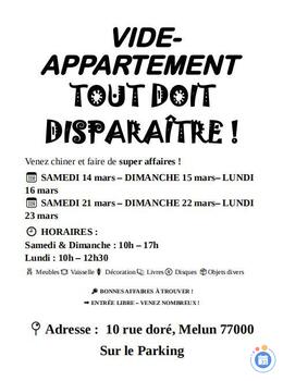 Image Vide-appartement melun: tout doit disparaître (photo 1)