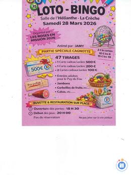Image loto- bingo les roses en mission avec JAMY 47 tirages (photo 1)