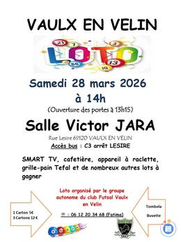 Image Super loto du groupe autonome FUTSAL VAULX-EN-VELIN (photo 1)