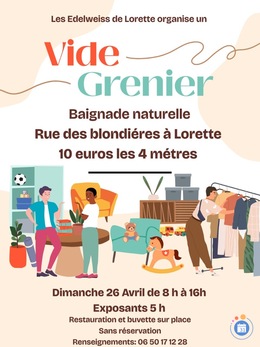 Image Vide grenier organisé par les edelweiss de lorette (photo 1)