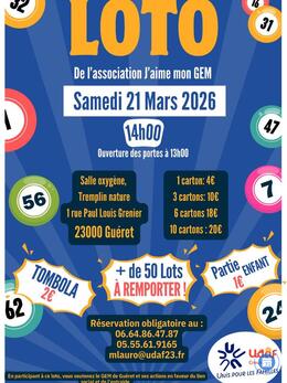 Image Loto de l'association J'aime mon GEM (photo 1)