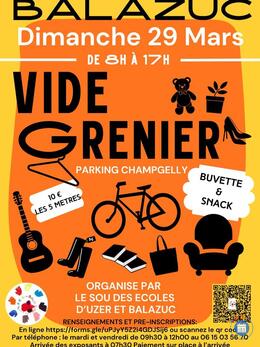 Image Vide grenier du Sou des écoles d'Uzer et Balazuc (photo 1)
